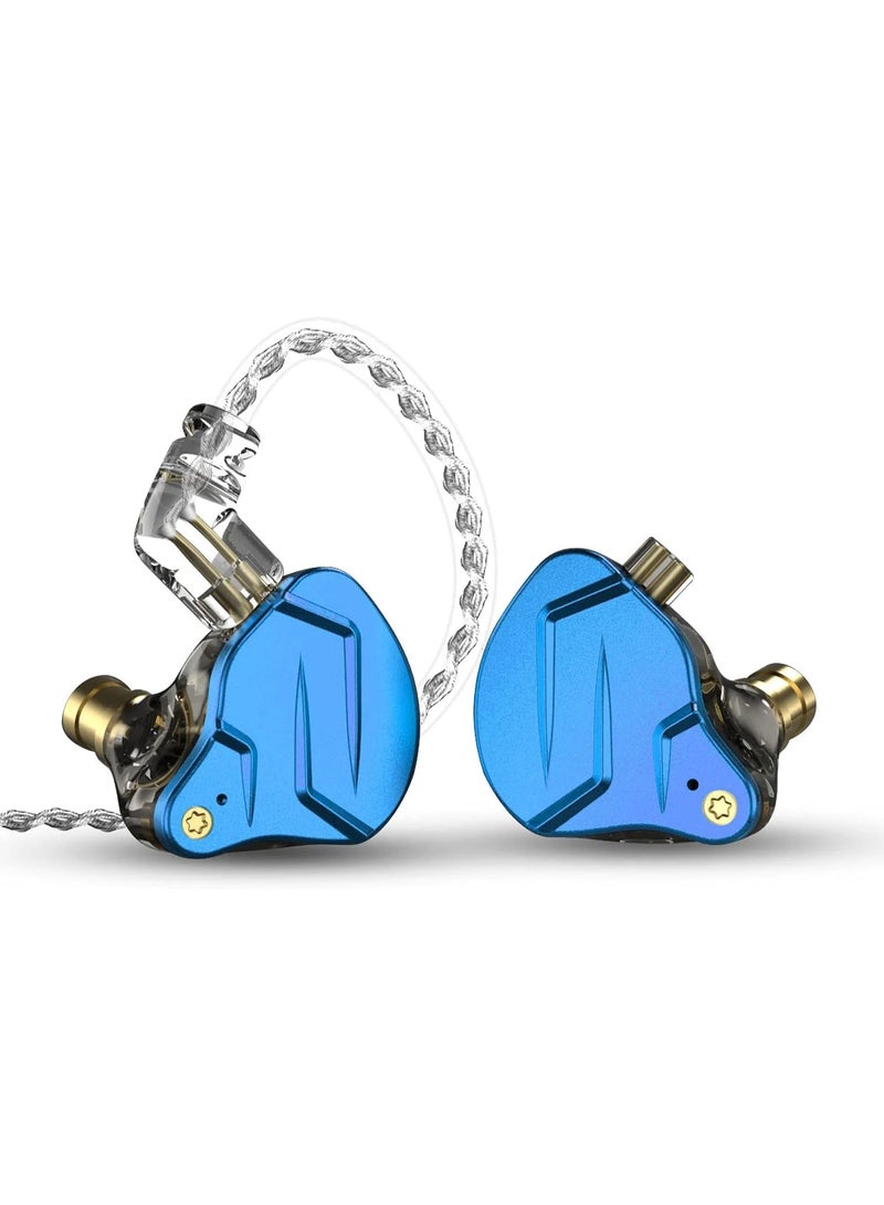 كي زد سماعة زد إس إن برو إكس مزدوجة المشغّل هجينة عالية الجودة هاي فاي داخل الأذن، بكابل قابل للفصل ذو منفذ ثنائي غائر وهيكل من سبائك الزنك المعدنية، باللون الذهبي - مع مايك - Image 1